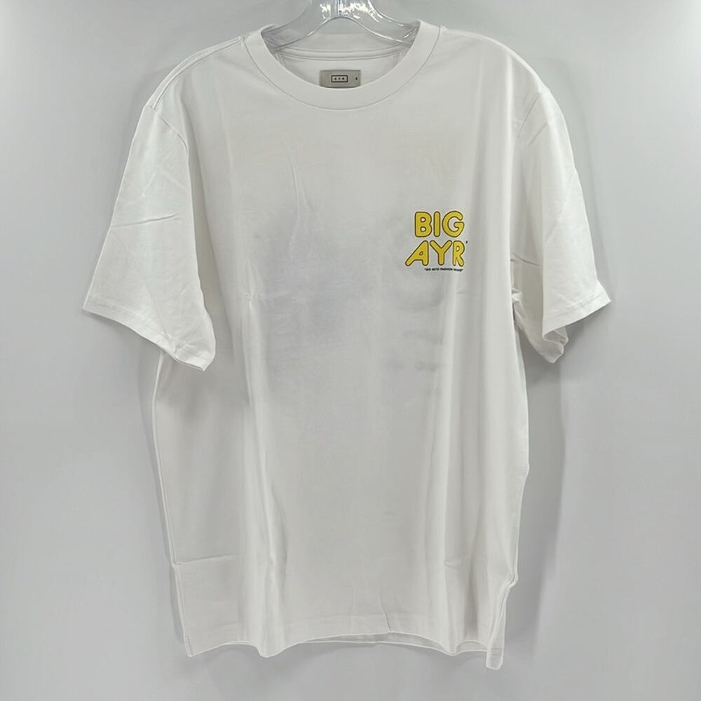 AYR The Big AYR Men's Short Sleeve Tee - White - Medium - New with tags